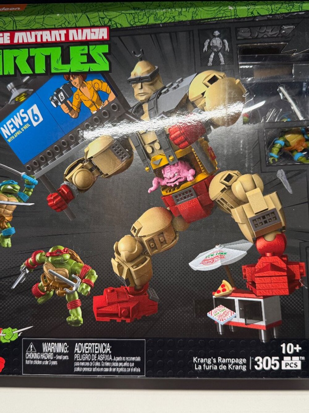 NewTeenage Mutant Ninja Turtles Mega Blocks "Krang's Rampage" Collectors Series